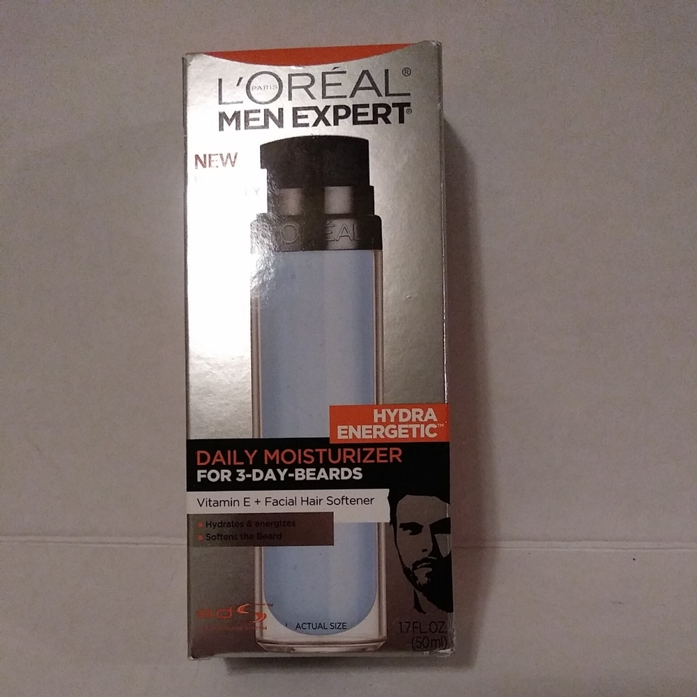 L'OREAL PARIS MEN EXPERT BEARD FRIENDLY GEL MOISTURIZER ~Box Has Slight Dent ~.1